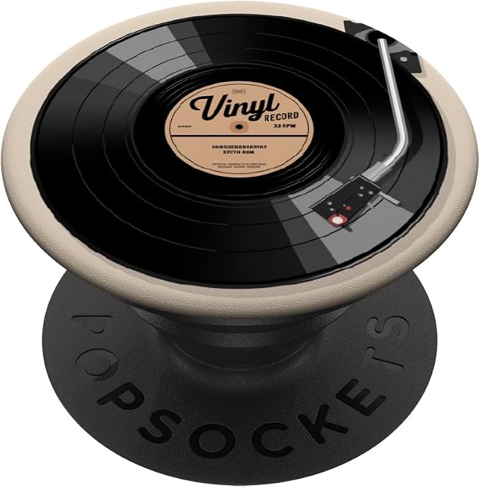 Vinyl Record Player Vinyl Collector Retro Music Lover PopSockets PopGrip for MagSafe