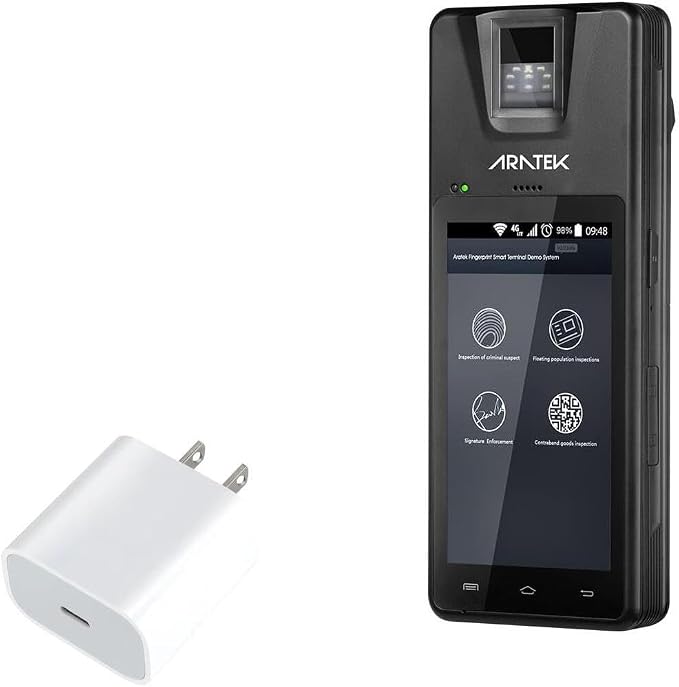 BoxWave Charger Compatible with Aratek BM5510 - PD GAN miniCube (30W) 30W Tiny PD GAN Type-C Wall Charger - Winter White