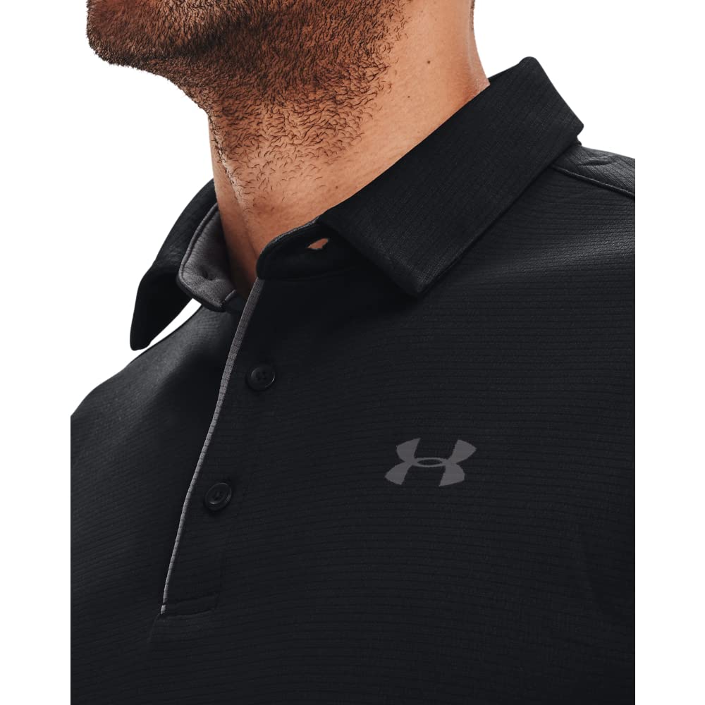 Under Armour Men's Tech Golf Polo , Black (001)/Graphite, XX-Large