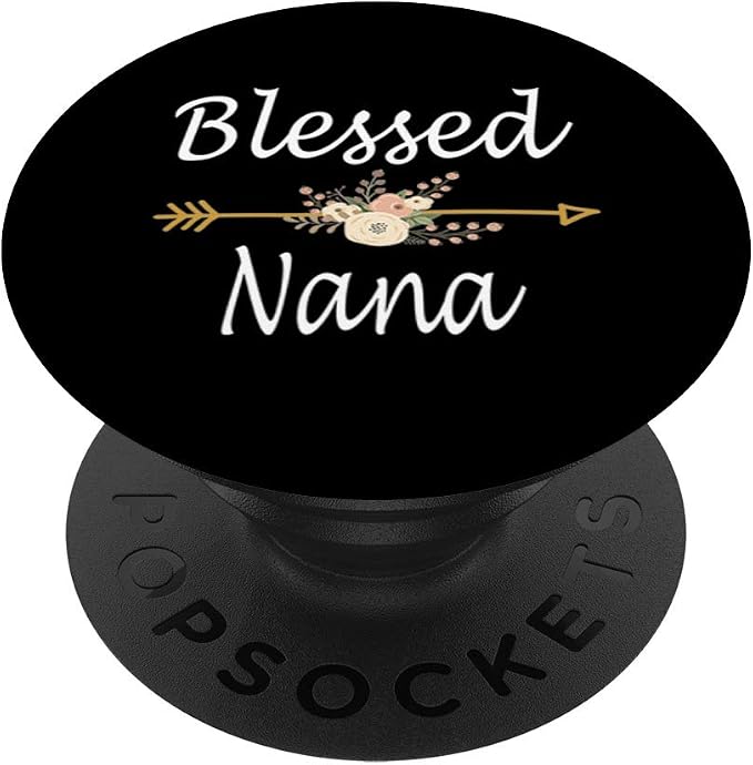 Blessed Nana Christmas Cute Gifts PopSockets PopGrip: Swappable Grip for Phones &amp Tablets
