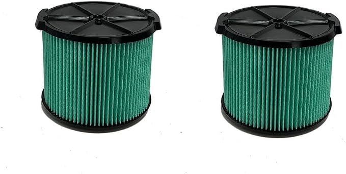 2 PACK yamoutai VF3600 HEPA Material Pleated Paper Wet/Dry Vac Replacement
