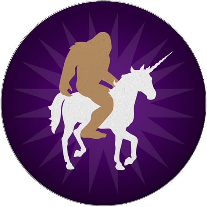 Bigfoot Unicorn Purple Ombre PopSockets Adhesive PopGrip