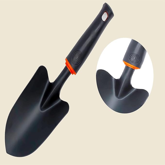 Shovel for Garden | Hand Shovel Garden Trowel, Bend-Proof Hand Shovel with Rubber Handle, Gardening Hand Tools Shovels for Digging Planting Transplanting, Heavy Duty Trowel, Mini Gardening Shovel