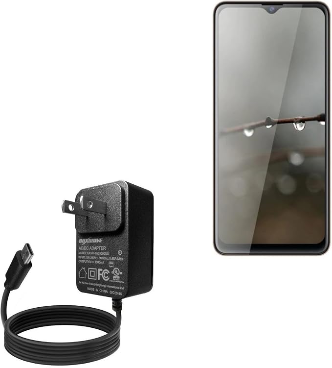 BoxWave Charger Compatible with Cubot Note 10 - Wall Charger Direct (15W) Rapid Charge Your Device with Built-in 3ft Cable