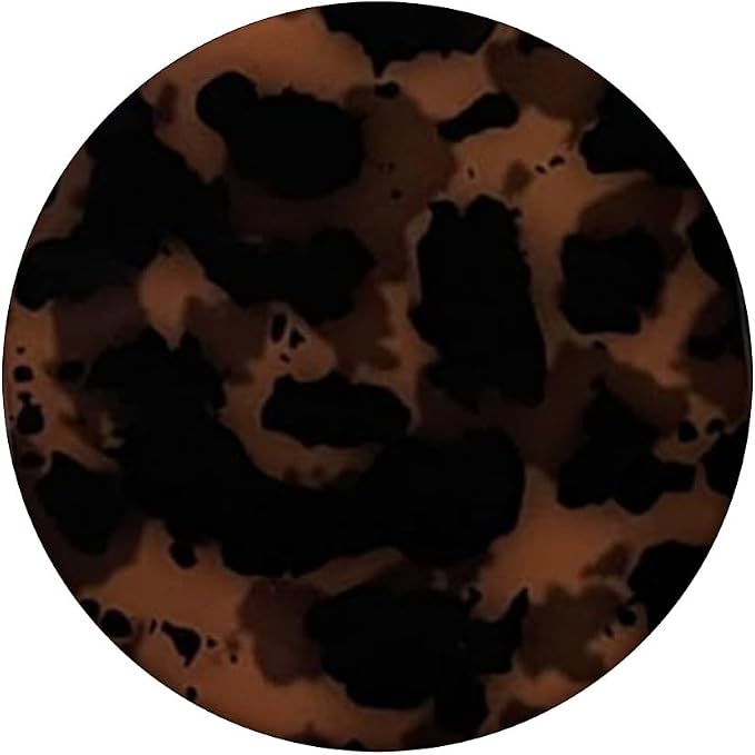Brown Amber Leopard PopSockets PopGrip for MagSafe