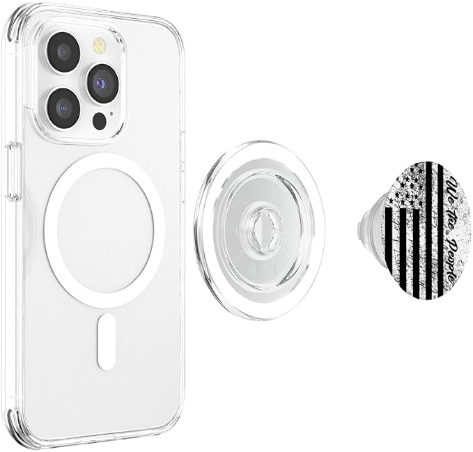 American Flag We The People Vintage US Constitution Patriot PopSockets Adhesive PopGrip