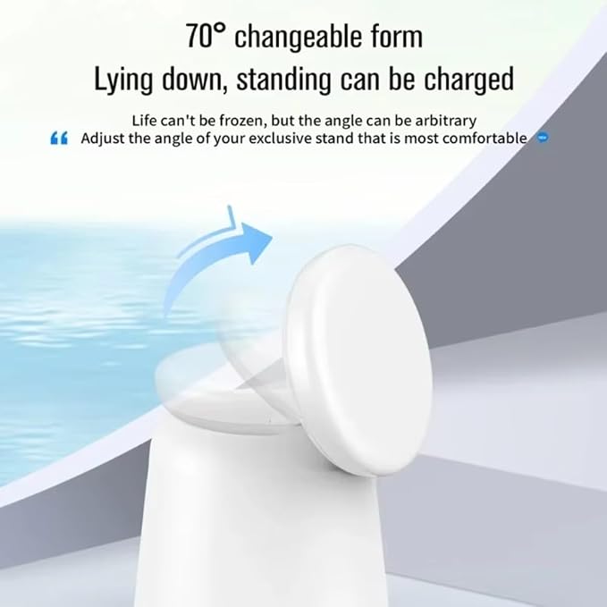 Foldable 3 in 1 Magnetic Wireless Charger Stand for iPhone 17 16 15 14 13 12 Pro Max Airpods IWatch 9 8 7 6 Fast Charging Dock Station (White)