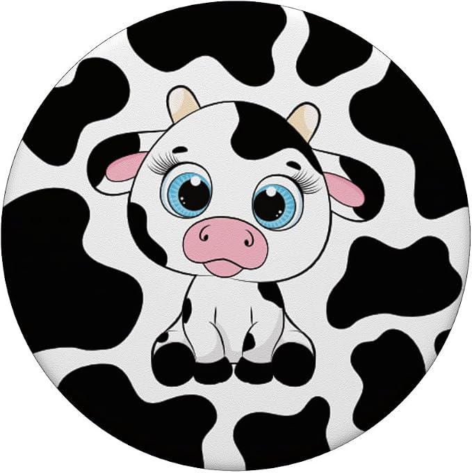 Cute Kawaii Cow Lover Women Girls Kids PopSockets Adhesive PopGrip