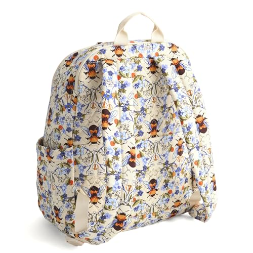 Vera Bradley Women's Bancroft Backpack - Premium Cotton, Bee Garden, One Size