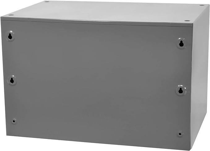 Akro-Mils Steel Garage Storage Cabinet, Small Parts Organizer Metal Cabinet for Hardware, Nails, Screws, Bolts, Nuts, and More, 17" W x 11" D x 11" H, 9-Drawer, Gray Cabinet/Black Drawers (19909)