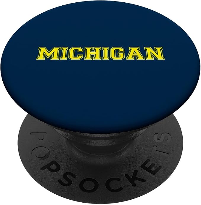 College University style Michigan Sports Gift PopSockets Adhesive PopGrip