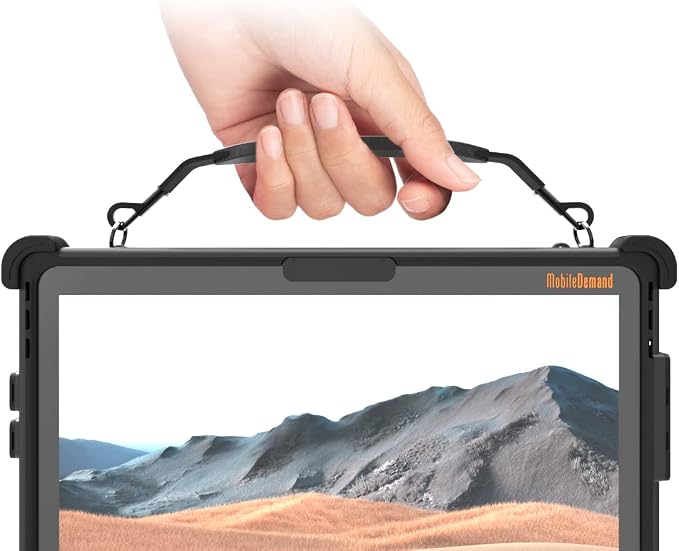 Ultra Rugged Standard Case for Microsoft Surface Pro 9 – Also Work with Surface Pro 10 – Heavy Duty Tablet Case – Briefcase Handle Hand Strap Keyboard Compatible Fully Protective Case