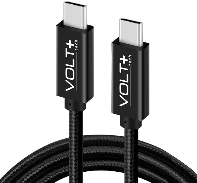 Works Professional Dual PDUSB-C PDUSB-C for TCL 20 R 5G Cable Gen2 USB 3.1 with 100W +10Gbps Quick Charge Data Speeds. (1.2M4Ft)