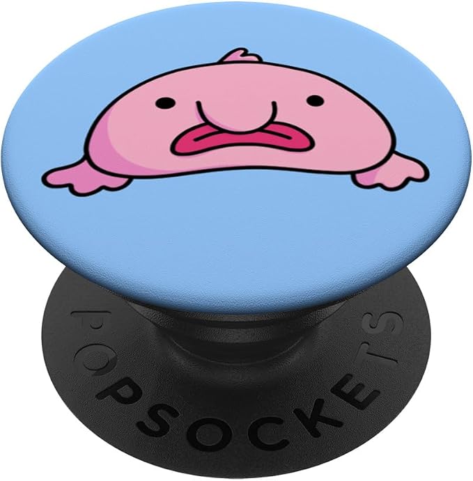 Blobby Bob Blob fish Deep Water Fish Gifts Pink Blobfish PopSockets Standard PopGrip