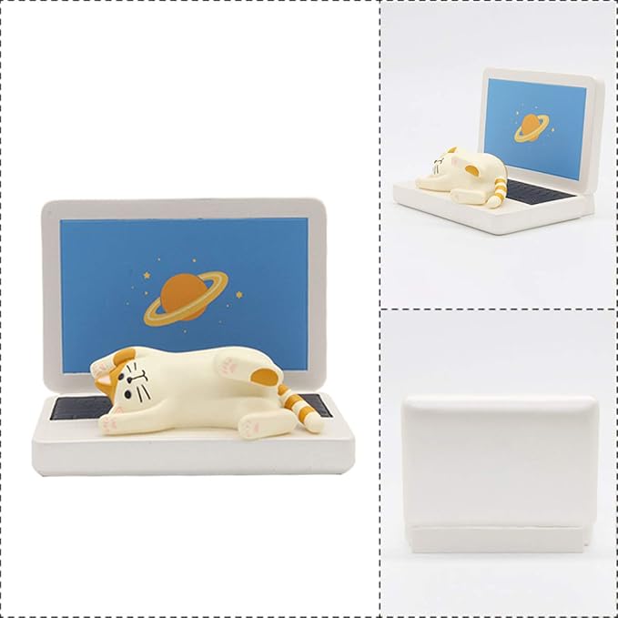 BOLLEY JOSS Desk Cell Phone Holder Stand Pink Sofa with Cute Cat Kitty for Office Free You Hands Home Ornament