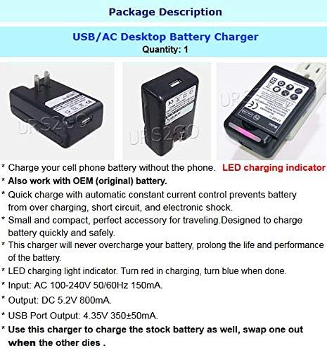 Travel External Dock Wall Quick USB/AC Battery Charger Micro USB Cable Compatible with Verizon Samsung Galaxy J3 Mission SM-J327V