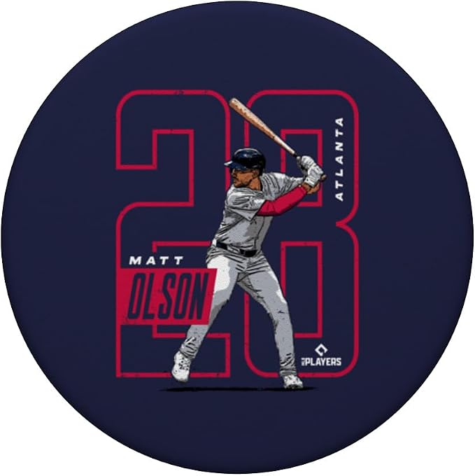 Matt Olson | Atlanta Baseball MLB Players | MLBOLS4025-S PopSockets PopGrip for MagSafe