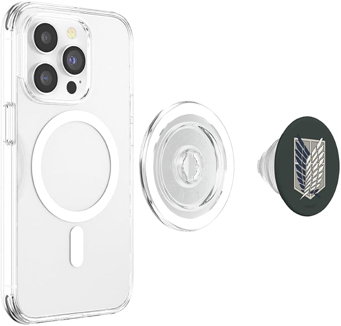 Attack on Titan Survey Corps Emblem Military Green Anime PopSockets PopWallet for MagSafe