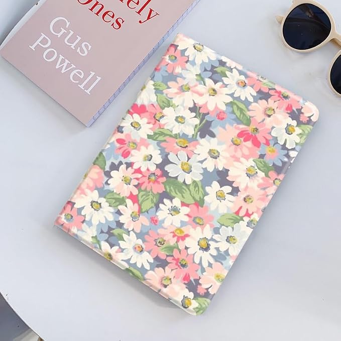 Flower Case for Xiaomi Redmi Pad 2 11 Case Flower Pattern Cute Floral Illustrated Printed Cover with Pencil HolderColor 5