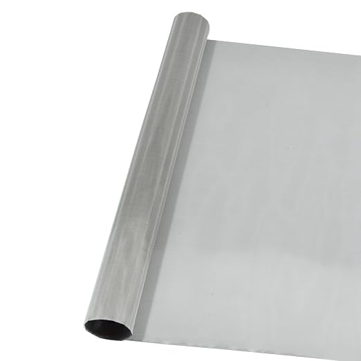 304 Stainless Steel Mesh 150Mesh, 15.7"x47.2" Metal Mesh Screen, Woven Fine