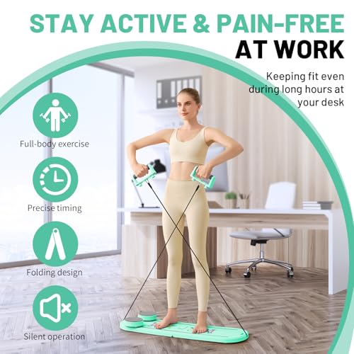 Pilates Board, Newest 7-in-1 Multi-Purpose Portable Pilates Reformer Machine for Home, Foldable at Home Pilates Kit, Pilates Board for Home Workout Fitness Exercise,Abs