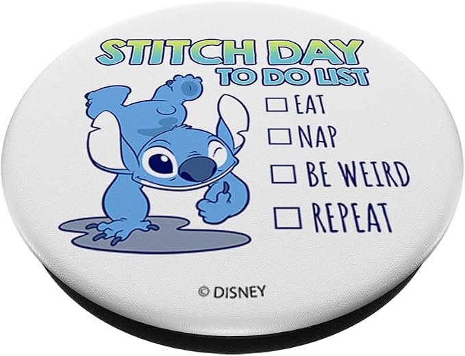 Disney Lilo &amp Stitch Stitch Day to Do List PopSockets Adhesive PopGrip