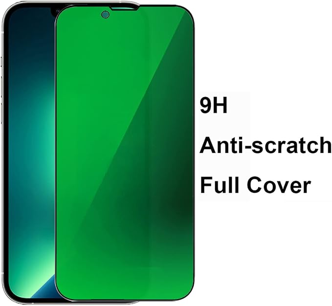 2 Pack Anti-Blue Privacy Tempered Glass Suit for iPhone 11 / iPhone XR Mirror Anti-Spy Screen Protector Anti-Peeping Film Electroplated 9H Hardness Anti-scratch 6.1 inch(Green)