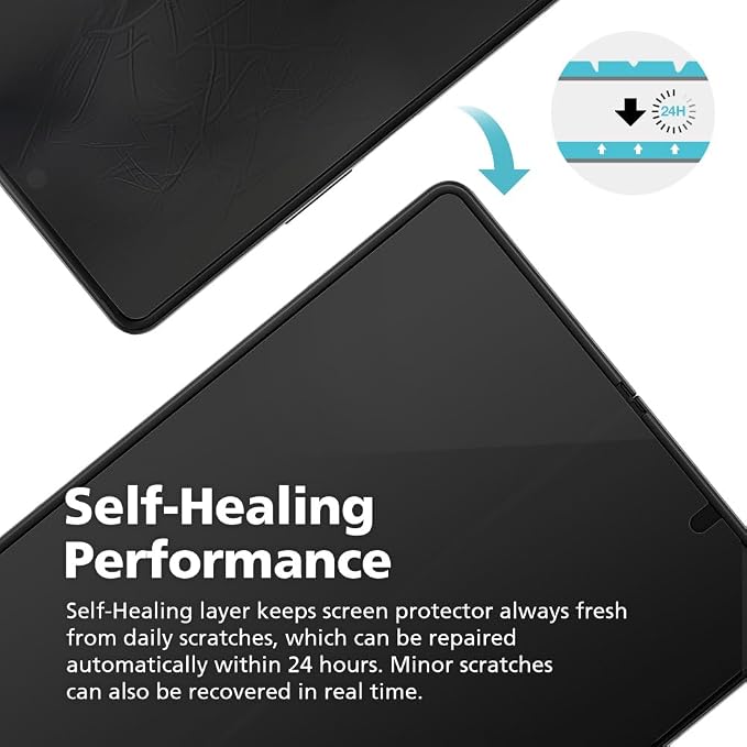 (3Sets) DIACUBE Edge to Edge Full Cover Screen Protector Compatible Samsung Z Fold 3 5G High Definition Anti-Scratch Bubble Free Easy Installation Ultrasonic Fingerprint Compatible Front 3pcs+Inside
