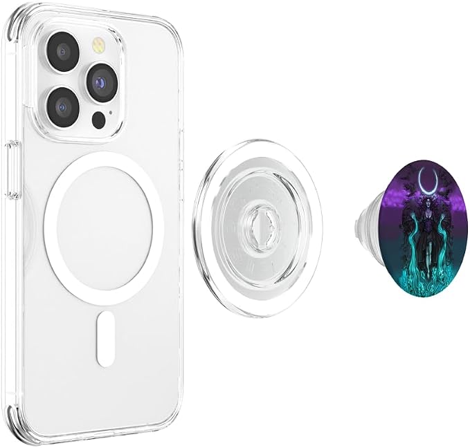The Morrigan Death Tarot Card Gothic Pagan Witch Triple Moon PopSockets Adhesive PopGrip