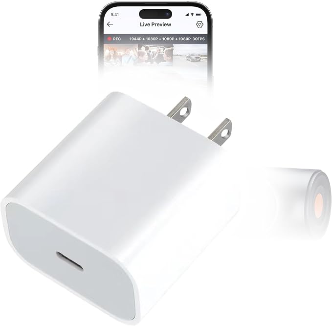 BoxWave Charger Compatible with Vantrue Nexus 5 - PD GAN miniCube (30W) 30W Tiny PD GAN Type-C Wall Charger - Winter White