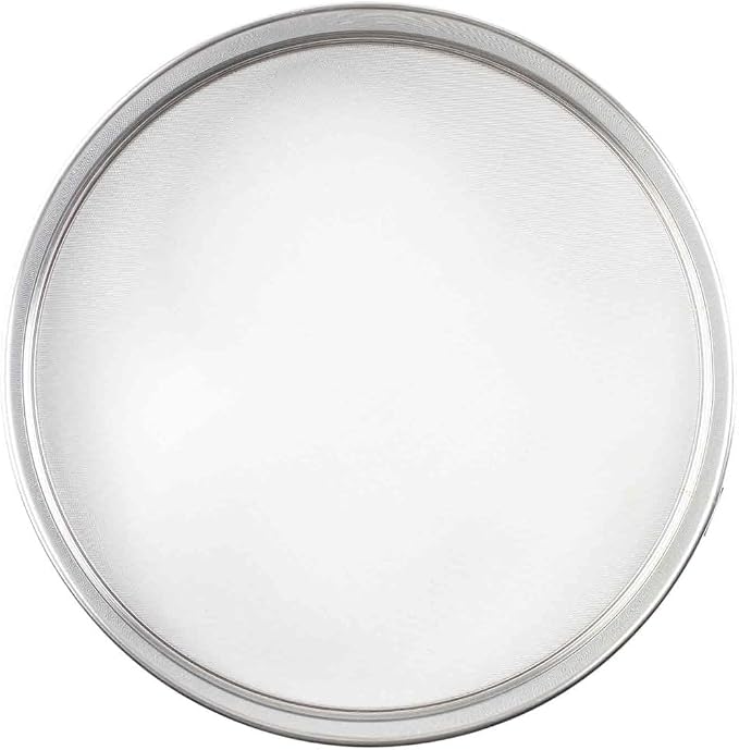 Tablecraft Fine Mesh Sieve Strainer, 10-Inch Round Durable Stainless Steel