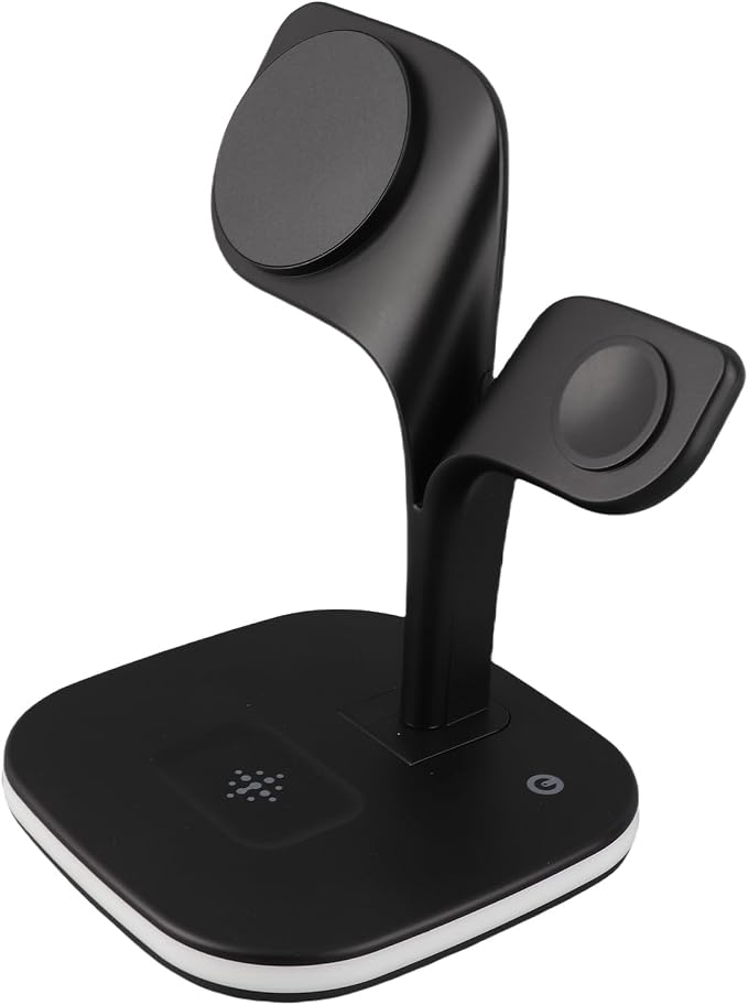 Socobeta 5 in 1 Wireless Charging Station Wireless Charger Stand Magnetic Fast Charger with Dimmable LED Light for