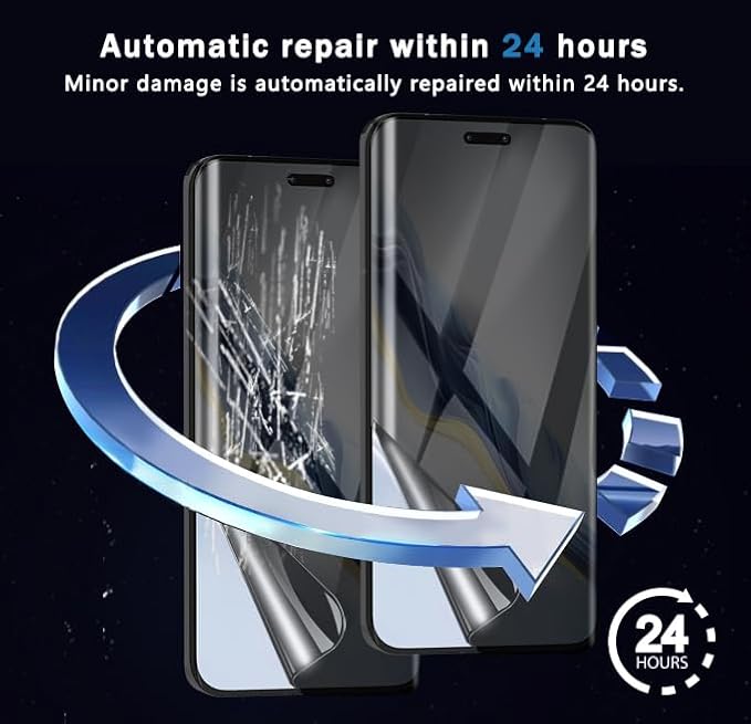 for iPhone 17 Pro Max Back Screen Protector Flexible Film Not Glass with Camera Lens Protector 2+2 Pack Self-Healing Anti Scratch HD Clear Soft TPU Protective Hydrogel Film