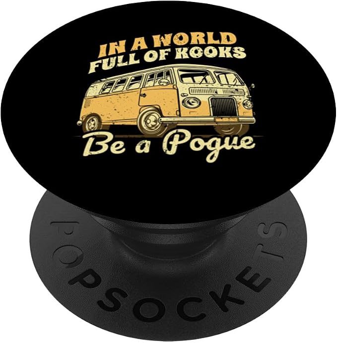 In A World Full Of Kooks Be A Pogue Retro Vintage Funny PopSockets PopGrip for MagSafe