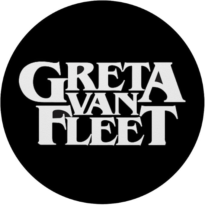 Official Greta Van Fleet Band Logo Black PopSockets Standard PopGrip