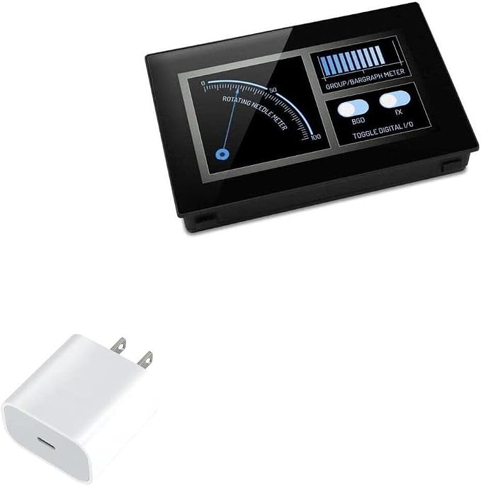 BoxWave Charger Compatible with Lascar Panel Pilot SGC 43-A - PD GAN miniCube (30W) 30W Tiny PD GAN Type-C Wall Charger - Winter White