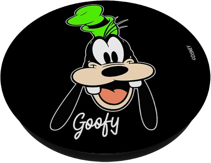 Disney Mickey and Friends Goofy Big Face Signature PopSockets Adhesive PopGrip