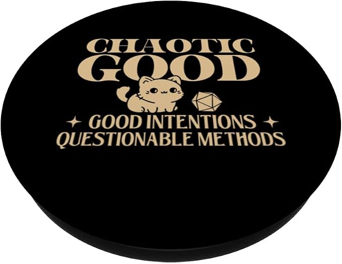 Chaotic Good - RPG Tabletop Games D20 Tabletop PopSockets Adhesive PopGrip