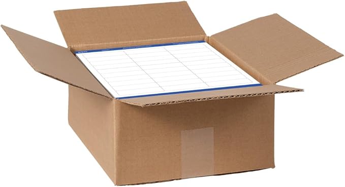 Avery Waterproof Sticker Labels, 1 x 2-5/8 Inch Mailing Labels, Ultrahold Permanent Adhesive, 7,500 Labels (5520)