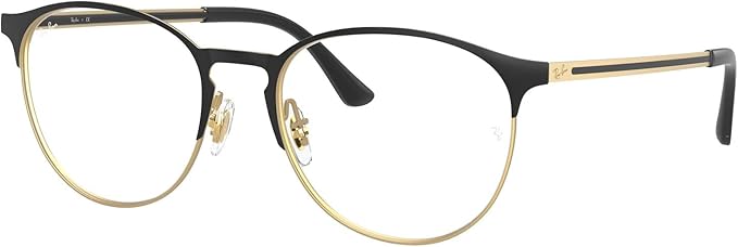 Ray-Ban Unisex Rx6375 Round Prescription Eyeglass Frames