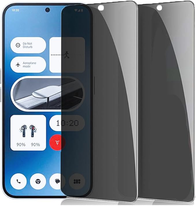 Privacy Screen Protector for Nothing Phone (2a) [2-Pack] Anti-Spy Tempered Glass Anti-Scratch Protective Glass for Nothing Phone 2a 6.7