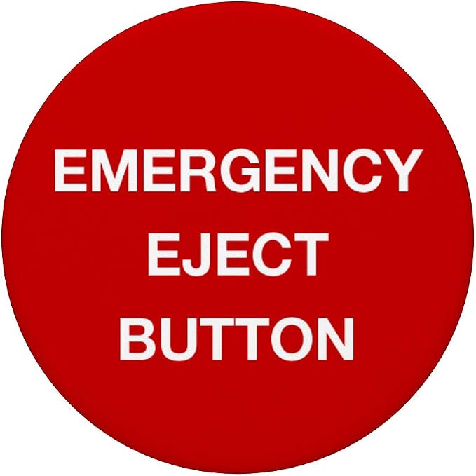 Emergency Eject Button PopSockets PopGrip: Swappable Grip for Phones &amp Tablets