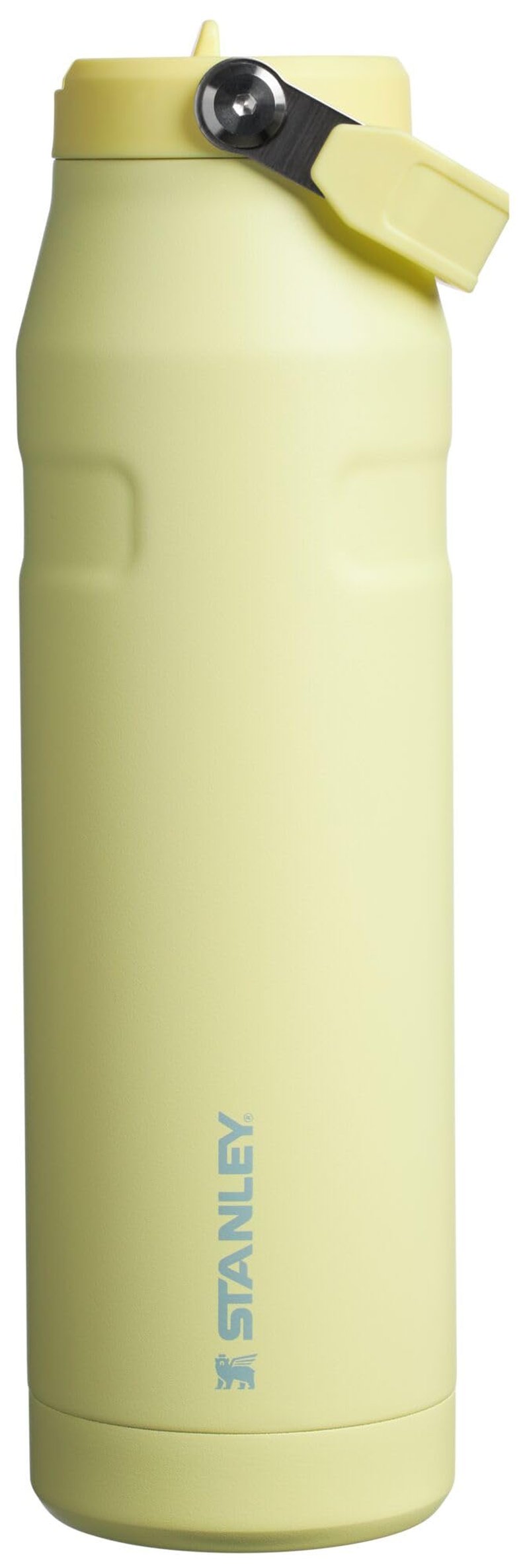 Stanley IceFlow Flip Straw 2.0 Water Bottle 36 OZ | Built-In Straw with Larger Opening | Lightweight & Leak-Resistant | Insulated Stainless Steel | BPA-Free | Pomelo