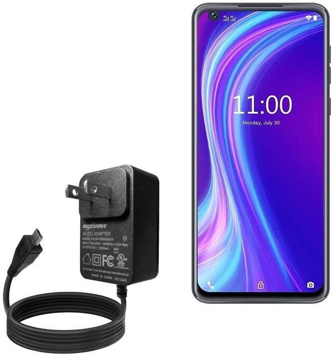 BoxWave Charger Compatible with CellAllure Amazing C - Wall Charger Direct (15W) Rapid Charge Your Device with Built-in 3ft Cable