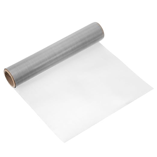uxcell 250 Mesh 79" x 10" Woven Wire Mesh, 316 Stainless Steel Air Vent Filter