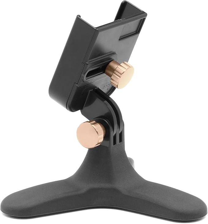 WeatherTech DeskFone - Universal Desktop Cell Phone Holder (Black Metal Knobs)