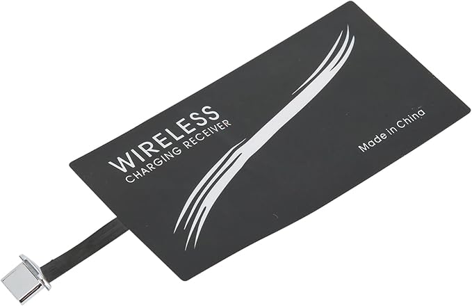 Wireless Charger Receiver 2Pcs Universal Type C Standard Wireless Charger Adapter Mobile Phone Sticker Charging Receiver for Android Mobile Phone
