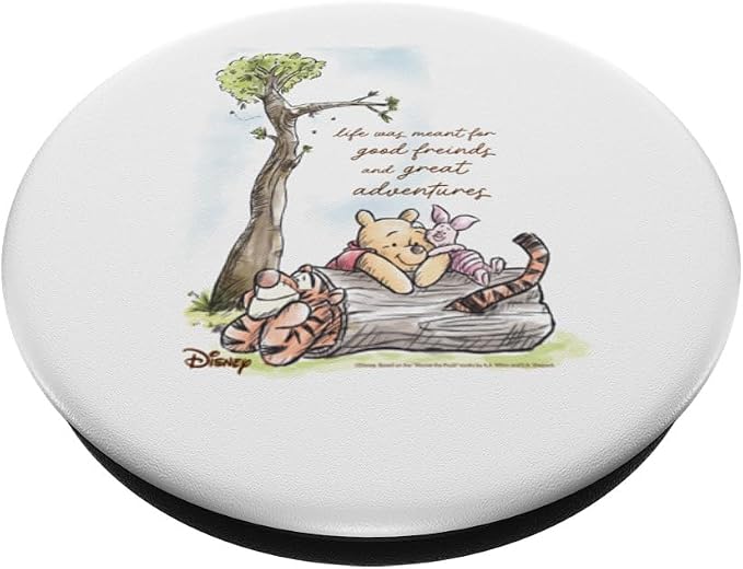 Winnie The Pooh - Life was Meant for Good Friends PopSockets PopGrip for MagSafe