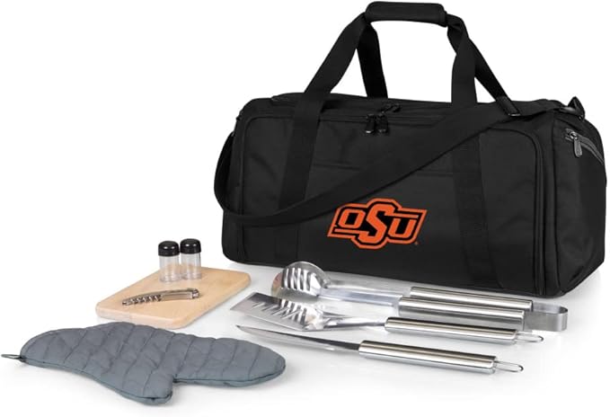 PICNIC TIME NCAA BBQ Kit Cooler Tote with Barbecue & Accessories