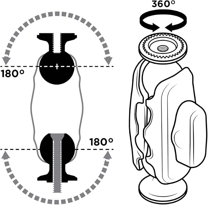Quad Lock 360 Arm - Dual Pivot Small (2)